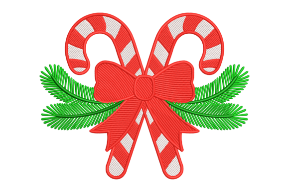Candy Cane Bow