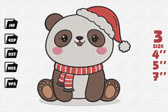 Christmas Panda Embroidery Review