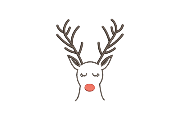Reindeer Outline: A Festive, Flexible Holiday Embroidery Design